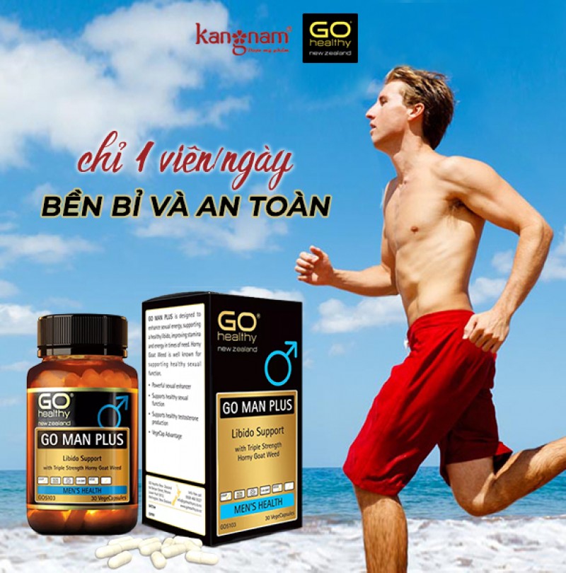 Viên Uống Cải Thiện Sức Khoẻ Cho Nam Giới Go Healthy Man Plus Hộp viên