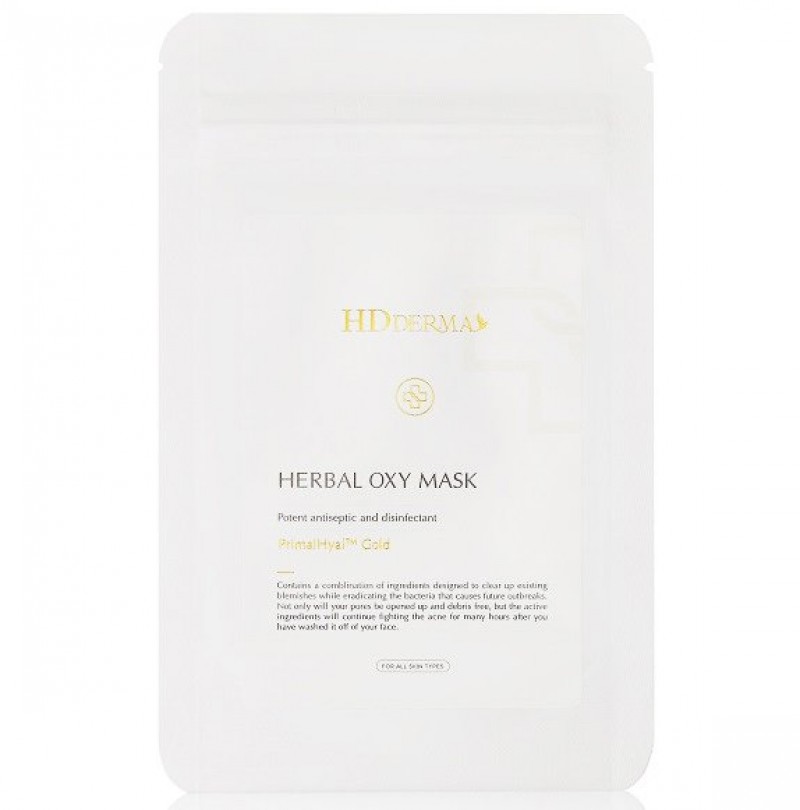 Mặt nạ cung cấp oxy tự nhiên HD Derma Herbal Oxy Mask 15 miếng